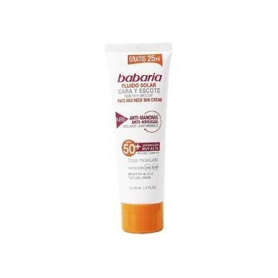 Babaria Слънцезащитен крем за лице Solar Adn Sensitive Babaria Spf 50 (75 ml)