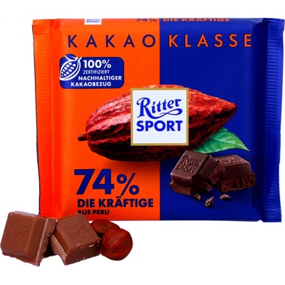 Ritter Sport 74% Peru 100 g – Zbozi.Blesk.cz