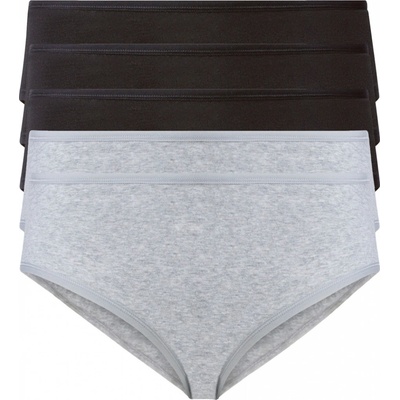 esmara® Dámske bedrové nohavičky 5 kusov čierna sivá