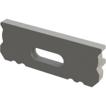 Berge Krytka koncová pro profil OXI-D šedá s otvorem AL12-GLS1-AS-EC-O