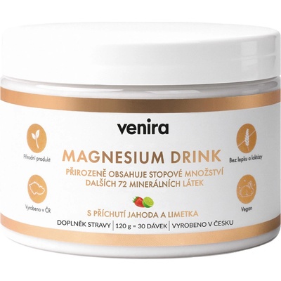 Venira magnesium drink jahoda-limetka 120 g