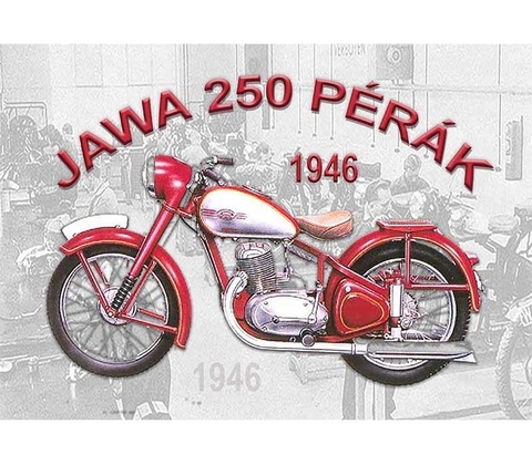 Ceduľa JAWA 250 Pérák