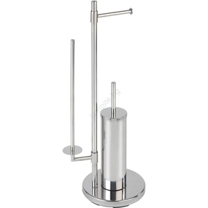 WENKO 22512100 - WC четка UNIVERSALO NEO 30x73 см, неръждаема стомана/сребрист цвят (WE0183)