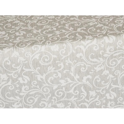 SCANquilt ubrus NATUR ornament šedobéžová 120x150cm