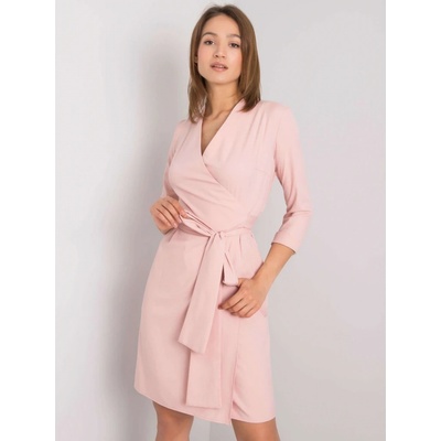 Šaty s viazaním LK-SK-507665.17P pink