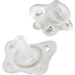 Chicco Силиконови залъгалки Chicco - Mini Soft Glow in the Dark, 2-6 м, асортимент (N0369) - baby
