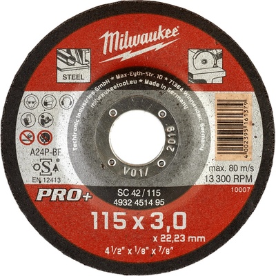 Milwaukee Rezný kotúč 115 x 3 mm 4932451495