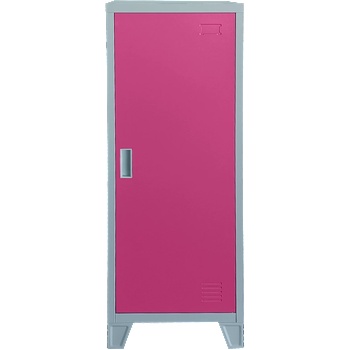 МЕТАЛЕН ШКАФ cr-1605-1 jz - СИВ/РОЗОВ