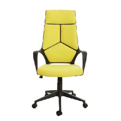 Директорски стол Force Black, дамаска, лимон (CX0898H (M70-07))