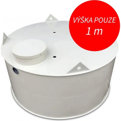 Česká nádrž Samonosná kruhová nádrž na vodu nízká 4m³