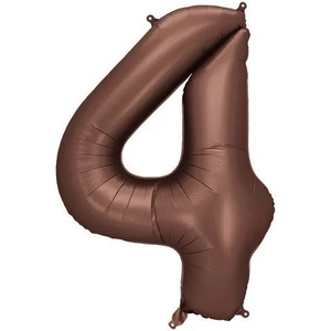 Party Deco Фолиев Балон - Цифра, 86 см, Мока - 4 (fb1s-4-494)