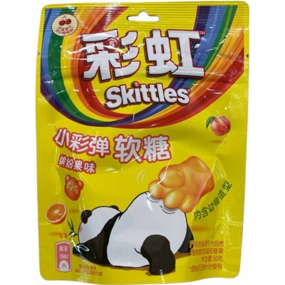 Skittles Asia Panda žvýkací bonbóny s příchutí ovoce 50 g