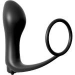 Pipedream Ass gasm cockring plug black с вибрация