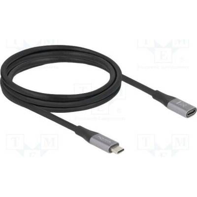 Delock 81202 dvousměrný USB C zásuvka USB C vidlice zlacený 2m