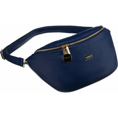Peterson Velký tmavě modrý dámský ledvinový sáček z ekokůže crossbody