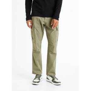 Celio Мъжки товарни панталони в цвят каки Celio Fopierre Celio | Zelen | МЪЖЕ | 34/32
