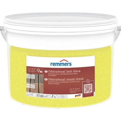 2,5L Remmers Holz-Entgrauer + kartáč sada na čištění dřeva