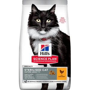 HILL'S Hill s Science Plan гранули за кастрирани стари котки с пиле 10 кг
