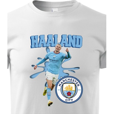 Dětské tričko Haaland Manchester City BíláCanvas Dětské tričko Bezvatriko.cz 2363