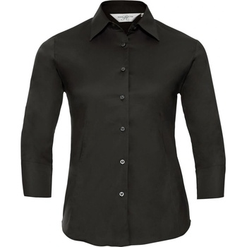 Russell Athletic 946f / Дамска еластична блуза с 3/4 ръкави - черна xs (11946f00200)