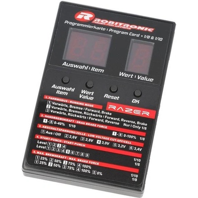 Robitronic programovací karta regulátorů Razer