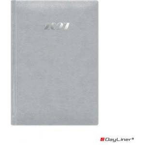 DAYLINER Календар, планирач, A5, ежедневник, DAYLINER, „Pellana, сив (DL7AG-PEFA5NA-SZ)