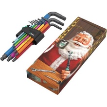 Wera 136041 Zástrčné klíče 950/9 Hex-Plus Multicolour 1 Christmas (Sada 9 ks)