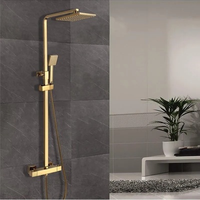 Inter Ceramic Душ с термостат, пита, слушалка и шлаух ICT 6222GOLD, Inter Ceramic (6222GOLD)