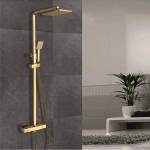 Inter Ceramic Душ с термостат, пита, слушалка и шлаух ICT 6222GOLD, Inter Ceramic (6222GOLD)