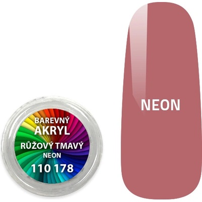 Expa nails akryl pudr neonový růžový tmavý 4 ml