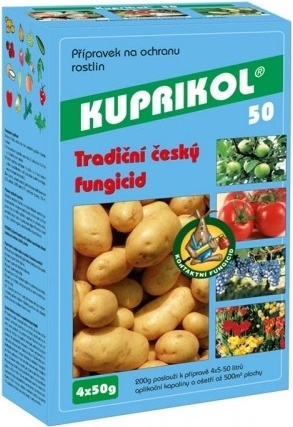 Kuprikol Davkovani (Doporučené dávkování, koncentrace roztoku, dávkování obvykle, Doporučené dávkování obvykle, litrů vody) Kuprikol Davkovani