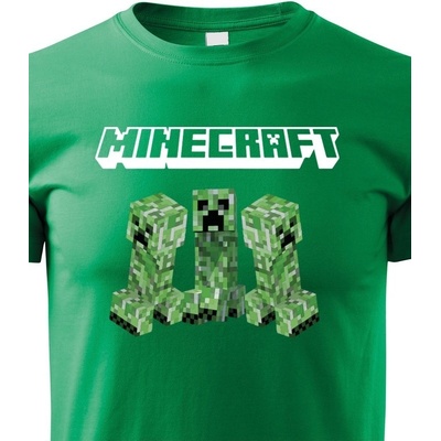 Dětské tričko Minecraft Zelená Canvas Dětské tričko Bezvatriko.cz 1651
