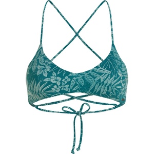 O'Neill Дамско бикини горнище O'Neill Women's Huntington Bralette Top Bikini top - Green Island Sky - размер 42 (EU) (150-6546-0215)