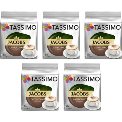 Douwe Egberts Tassimo Cappuccino 16 капсули (8 напитки) кашон 5 опаковки