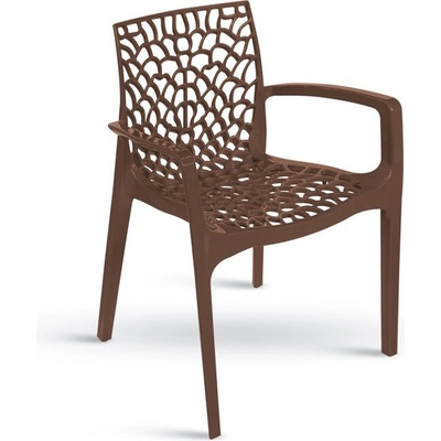 Stima Zahradní křesílko Gruvyer Polypropylen moka - čokoládově hnědá