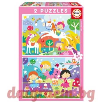 Educa Пъзел educa 19993 - 2 х 48 части - Фентъзи приятели (edu19993)