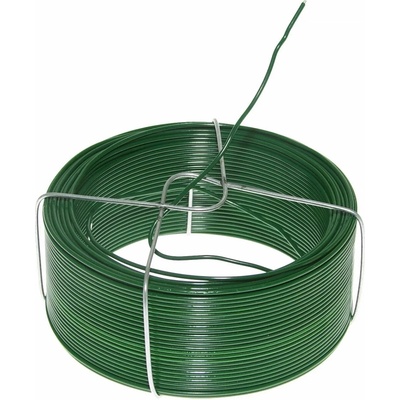 Viazací drôt 1,4 mm, pozink.+poplast., návin 50 m, machová zelená
