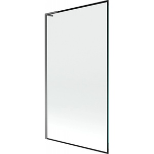 Mexen Next L преграда за вана 1-крило 100 x 150 cm, черна рамка, gun metal - 895-100-000-03-70-95 (895-100-000-03-70-95)
