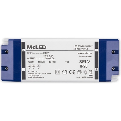 McLED LED transformátor 12V/100W ML-732.074.11.0
