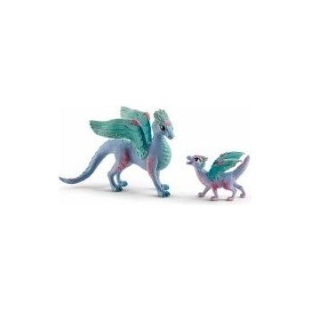 Schleich Фигурки на Герои Schleich Flower dragon with its little one