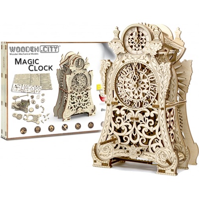 WOODEN CITY 3D puzzle Kouzelné hodiny 149 ks