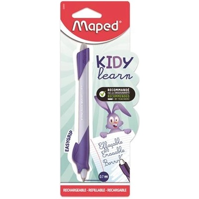 Maped Химикалка за писане с ролка, 0, 7 мм, изтриваема, MAPED "KIDY Learn MAGIC", зайче, лилава 229600 (229600)