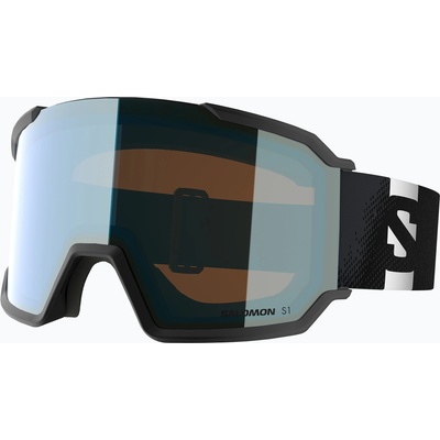 Скиорска маска Salomon S/View 3 black/ml light blue