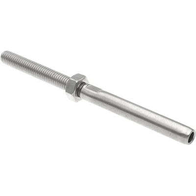 Úchyt pro lanko ø 5 mm, M8, broušená AISI 304