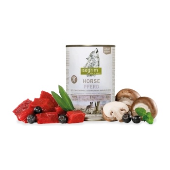 Image 1 of isegrim консерва за кучета с конско, арония и гъби 400gr