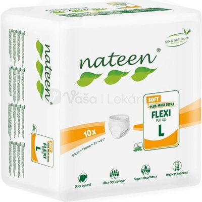 Nateen Flexi Soft L/XL Plienkové nohavičky navliekacie 10 ks