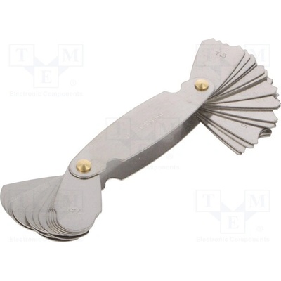 SCALA 467.102 Radius gauges Range 7,5÷15; 16pcs.