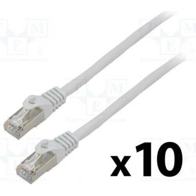 Lanberg PCF6-20CC-0100-S Patch F/UTP Cat 6 RJ45 vidlice z obou stran lanko CCA