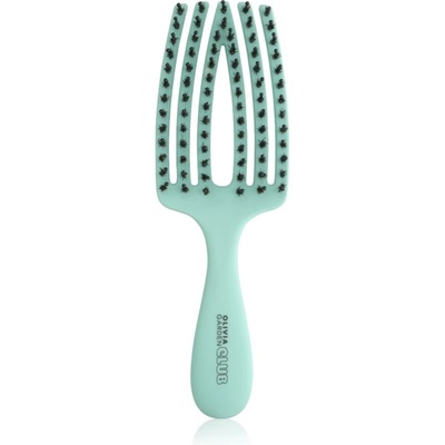 Olivia Garden Club The Nomad Detangling&Shine Fingerbrush плоска четка За коса Mint