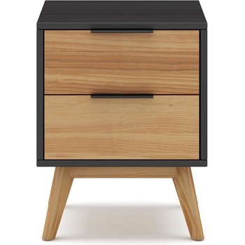 Marckeric Нощно шкафче от борова дървесина в естествен цвят Lavis - Marckeric (16321)